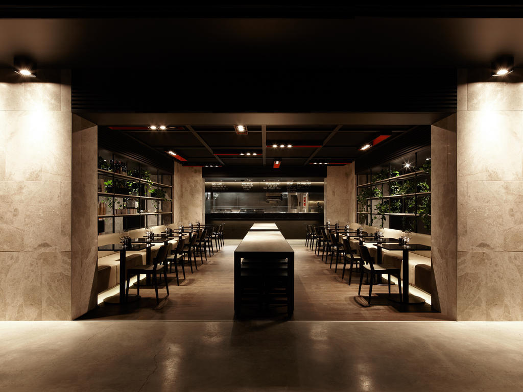 Hotel Realm Canberra Exterior foto Interior of the restaurant